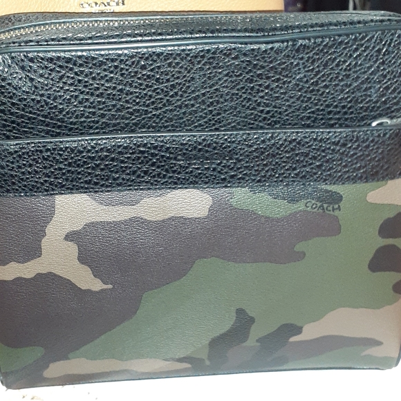 Coach mens crossbody bag camouflage